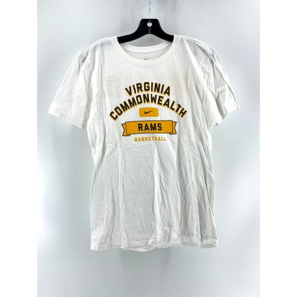 The Nike Tee Virginia Commonwealth Rams Basketball T Shirt White Size Small - Picture 1 of 5